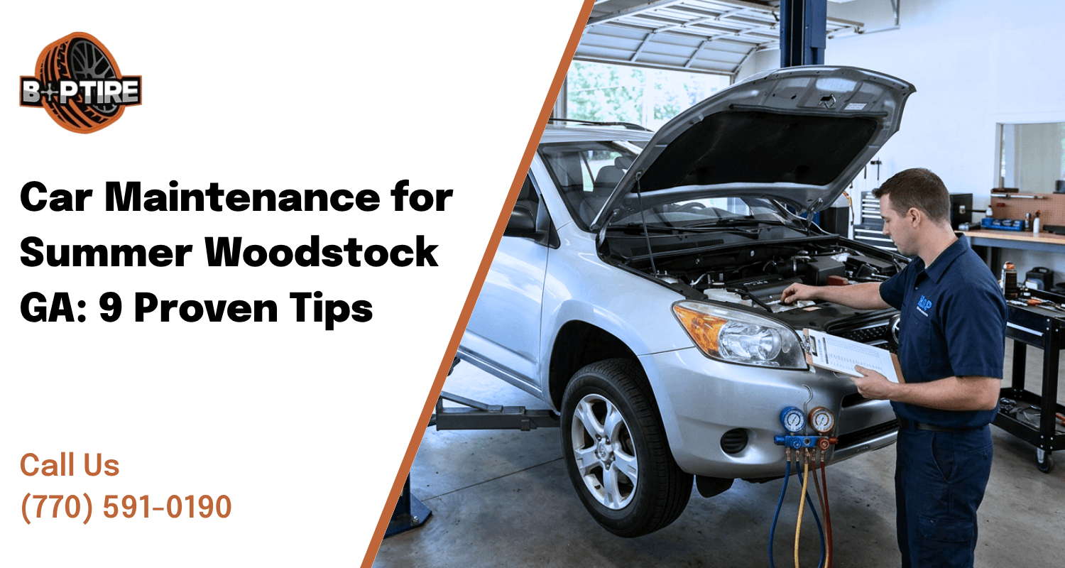 Car maintenance for summer Woodstock GA at B&P Tires and Automotive Repair
