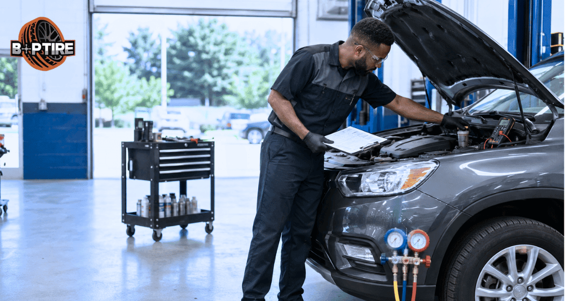 Summer car maintenance checklist Woodstock GA drivers can use before road trips at B&P Tires and Automotive Repair